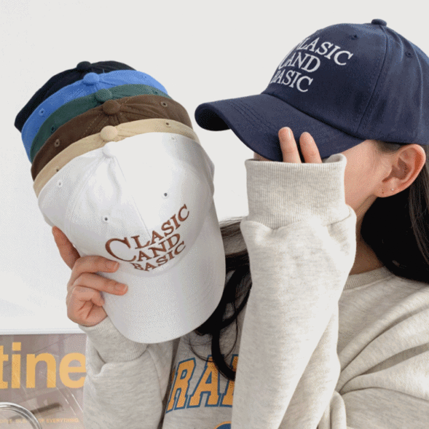 [무배] 클래식 자수 볼캡 야구모자 남녀공용 모자 7color
