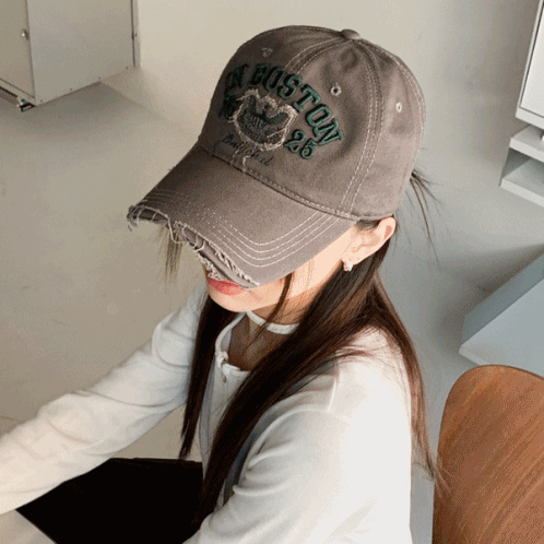 보스턴 데미지 볼캡 모자 6color
