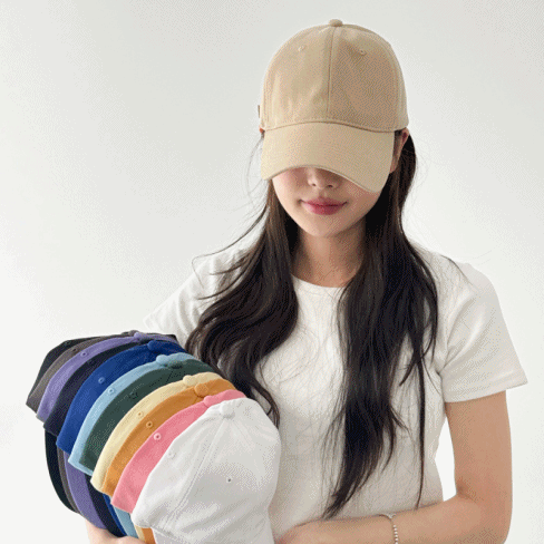 [소두모자] 엠프 무지 남녀공용 커플 볼캡 모자 16color