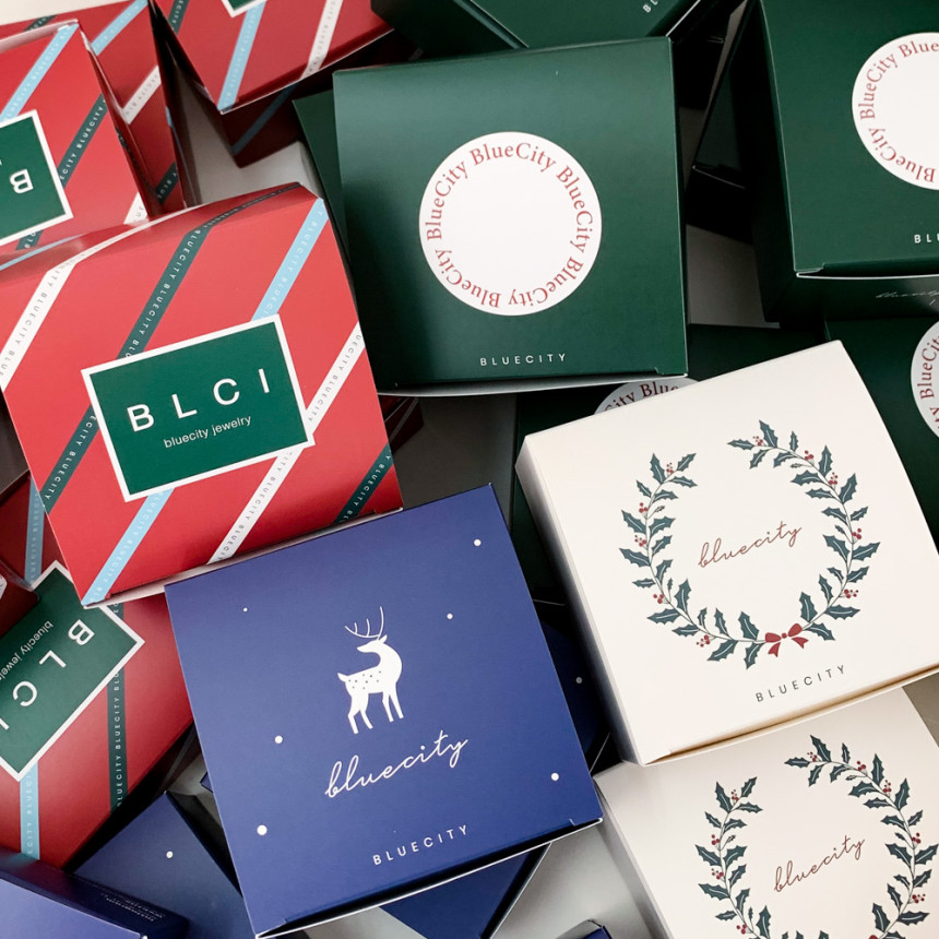 [리미티트 패키지] 블루씨티 크리스마스 에디션 한정판 선물박스 4color