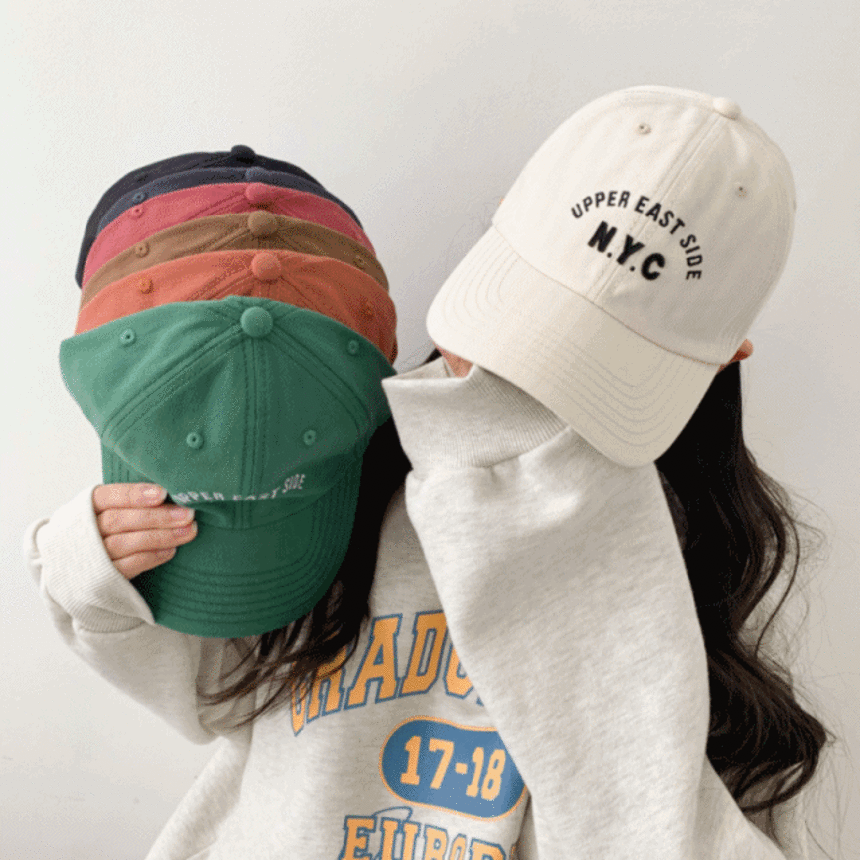 [무배] NYC 자수 볼캡 야구모자 남녀공용 모자 7color