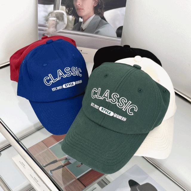 [무배] 클래식 모던 스타일 볼캡 모자 5color