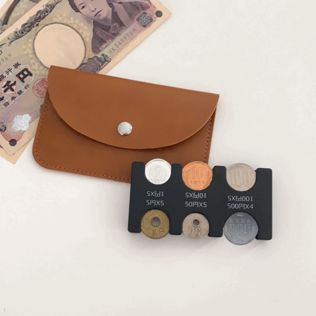 [일본여행필수템] 컴팩트 코인 일본 동전 보관 케이스 엔화 지갑