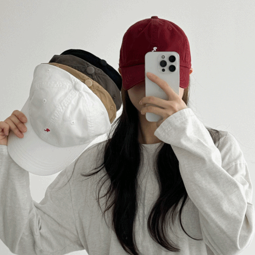 탤리 알파벳 로고 남녀공용 커플 볼캡 모자 7color